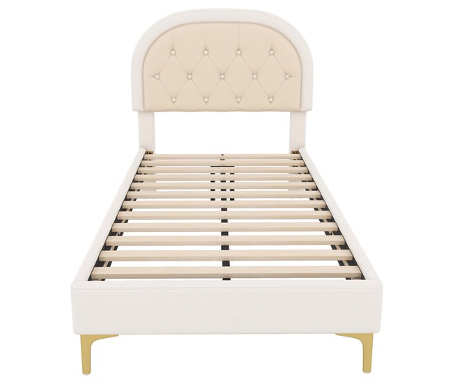 Marco de la cama 200x90 Beige