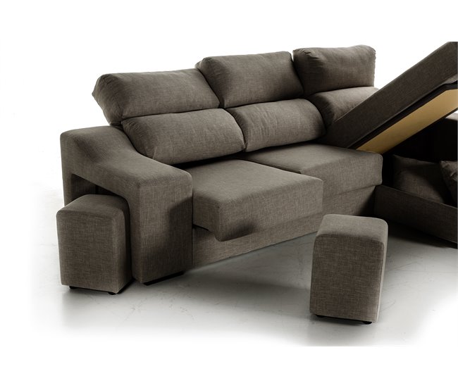 Chaise longue LUCIA 5 lado derecho color beige Conforama