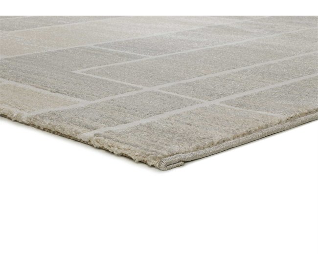 Alfombra geométrica con relieve HL-ORIGIN - ATTICGO 160x230 Crema