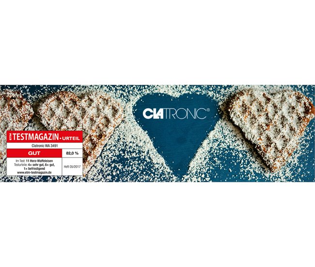 Gofrera Clatronic WA 3491 Negro