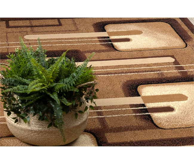 Alfombra BCF Morad MALINA clásico 80x150 Marron