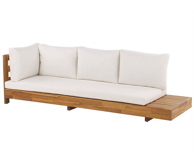 Beliani Conjunto de jardín MARETTIMO Blanco/ Beige