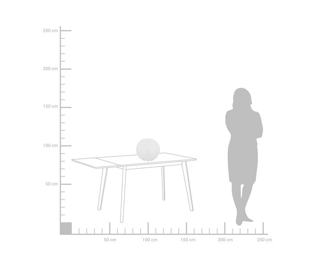 Beliani Lámpara de mesa FINKE Blanco