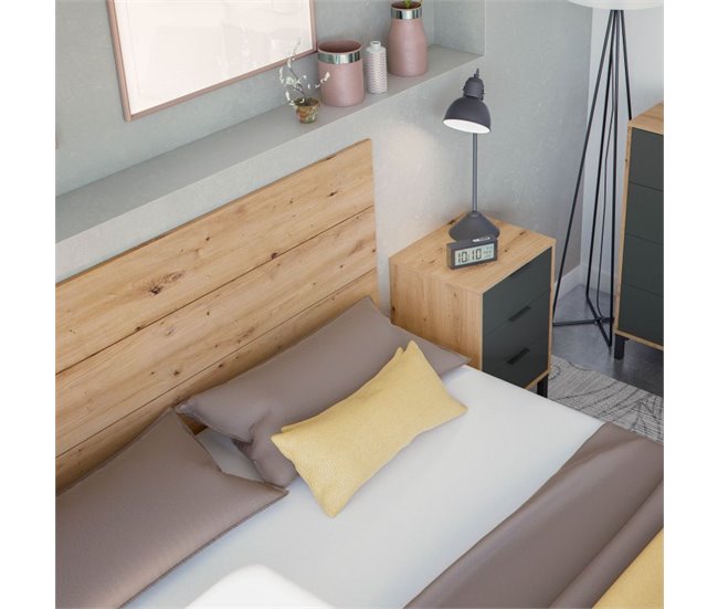 Dormitorio Enzo 34 Gris Oscuro