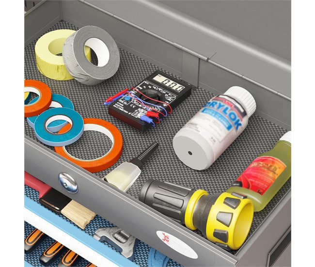 Caja de Herramientas Acero DURHAND Gris