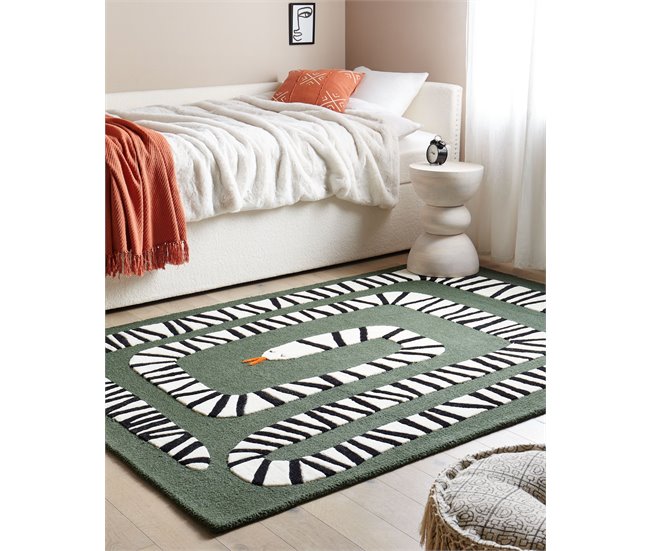 Beliani De pelo corto OKAPI Verde Oscuro