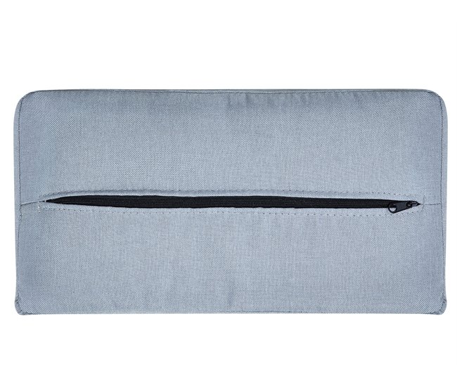 Beliani Sofá de 3 plazas Poliéster ROXEN Gris Claro