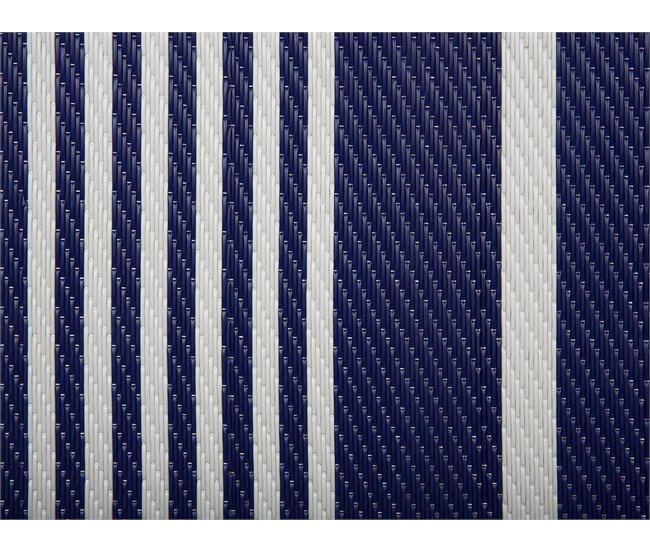 Beliani Alfombra de exterior HALDIA 90x180 Azul Marino