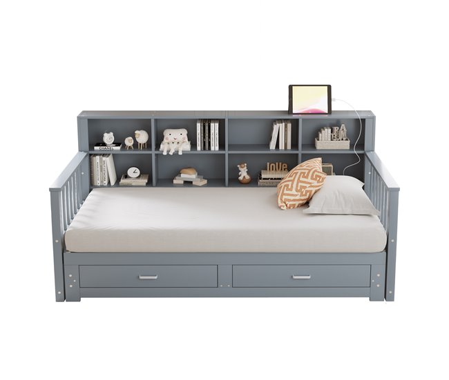 Camas nido 117x196 Gris