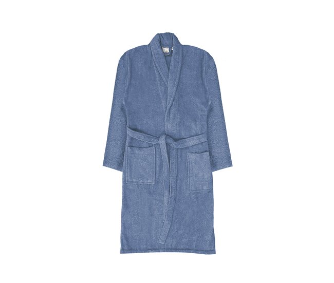 Acomoda Textil – Albornoz Unisex de Rizo Azul