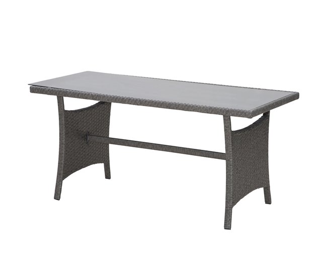 Conjunto 4 Piezas Muebles de Ratán Gris