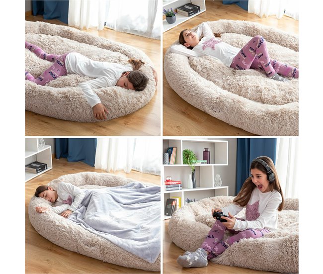 Cama de Perro para Humanos | Human Dog Bed XXL Beige