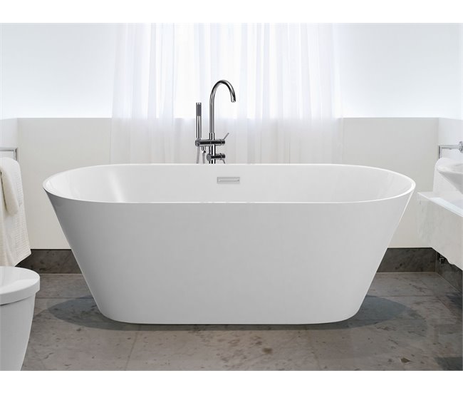 Beliani Bañera independiente HAVANA 75x150 Blanco