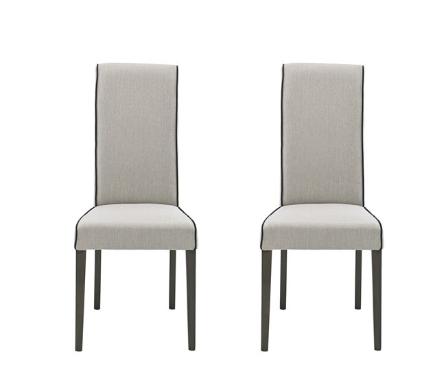 Pack de 2 sillas de comedor VERONA  Beige