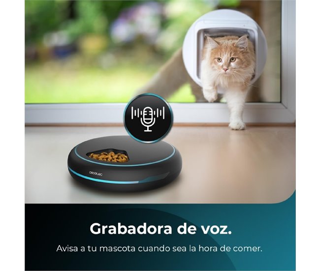 Cecotec Dispensador Comedero dispensador Pumba 1600 Purrfect Meal Negro