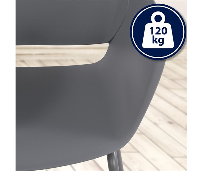 Grupo de asientos Velvena Gris Oscuro