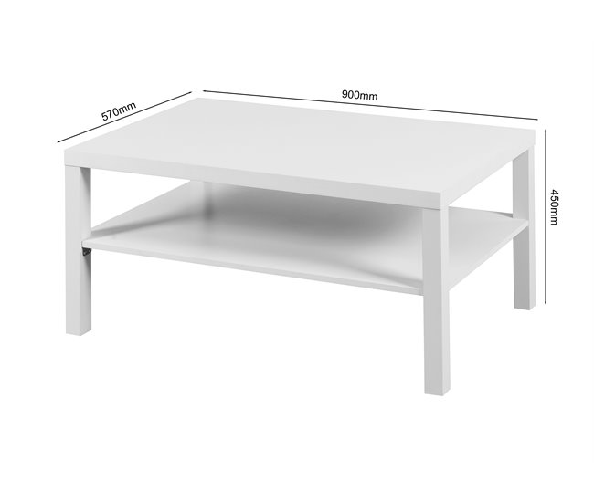 Mesa de centro fija LIGIA Blanco