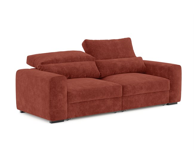 Sofá LANDON convertible en cama Marron