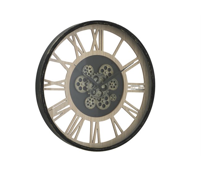 Reloj de pared TAKTO 57cm marca BOLTZE  Negro/ Crema