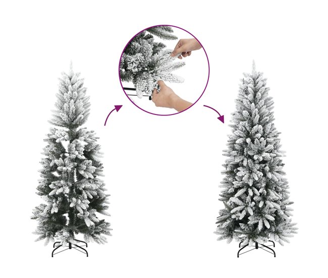 Árbol Navidad - Árbol navideño Blanco/ Verde