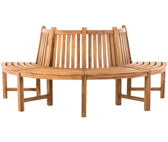 Banco de jardín - Leming - Madera 200x100 Marron