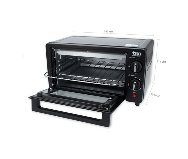 Mini Horno Eléctrico Negro