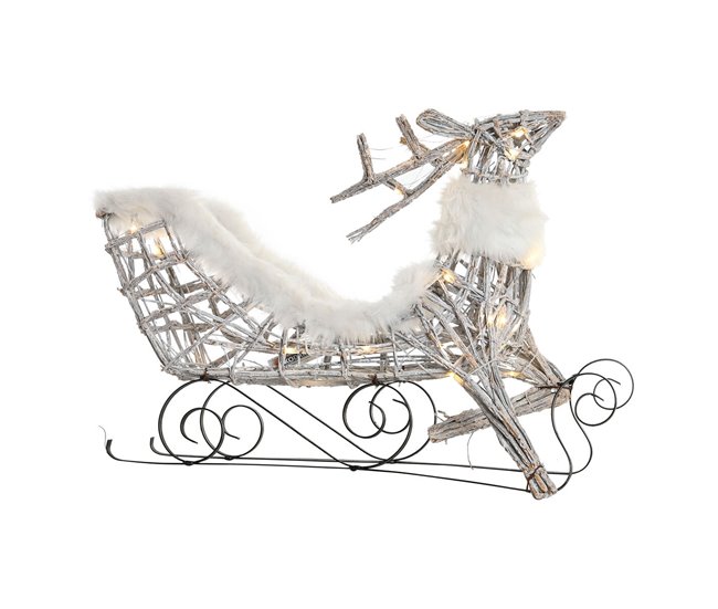 Adorno Navideño Blanco/ Gris