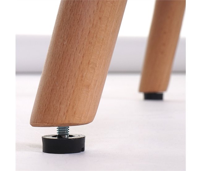 Escritorio de visita silla comedor sin ruedas diseño retro Gris