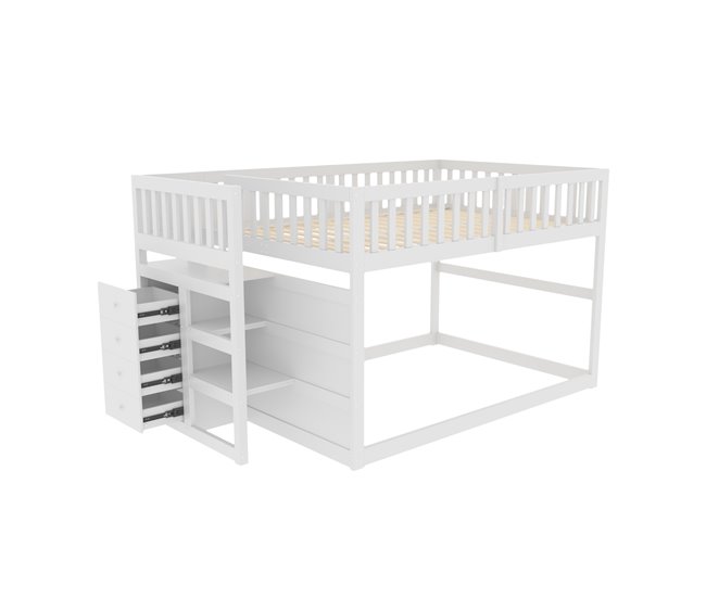 Cama litera 145x247 Blanco