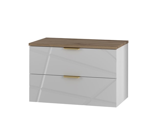 Mueble bajo lavabo encimera Aurora 80 Blanco