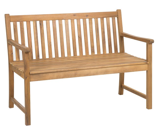 Beliani Banco Madera de acacia con certificado FSC® VIVARA Marron