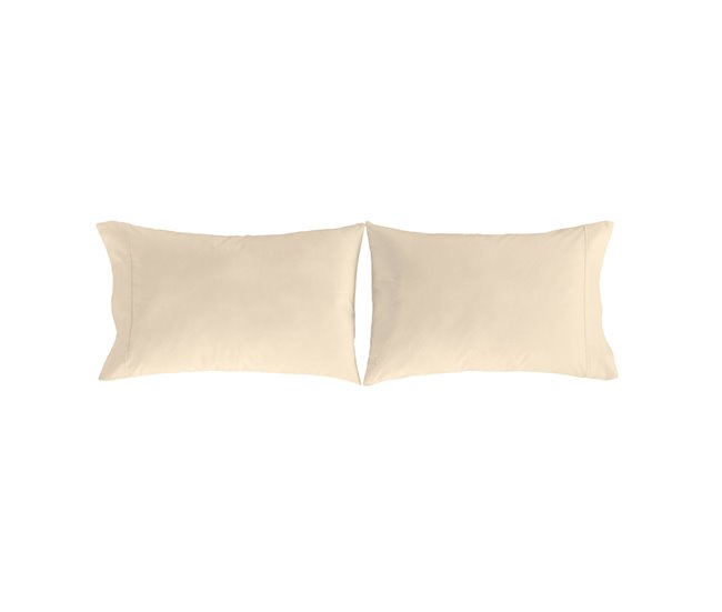 Conforama Funda de almohada (2) PURE crema 50x75 (2) cm