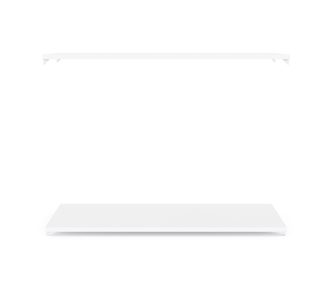 Set DRESSING II de 2 estantes Blanco