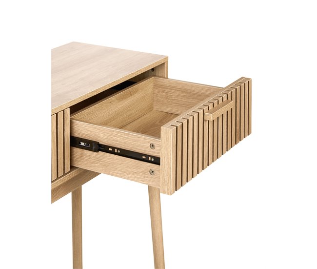 Beliani Mesa auxiliar LYNWOOD Madera Clara