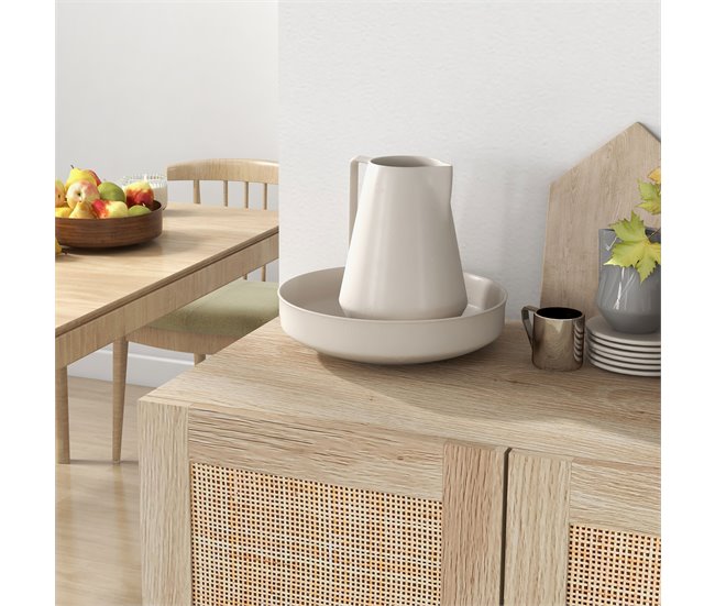 Armario de Salón Melamina de Madera HOMCOM Marron