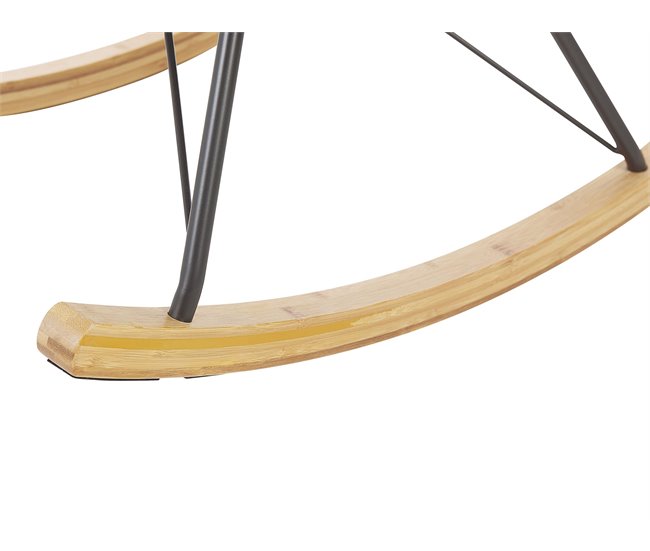 Beliani Sillón mecedora ELLAN Azul/ Verde