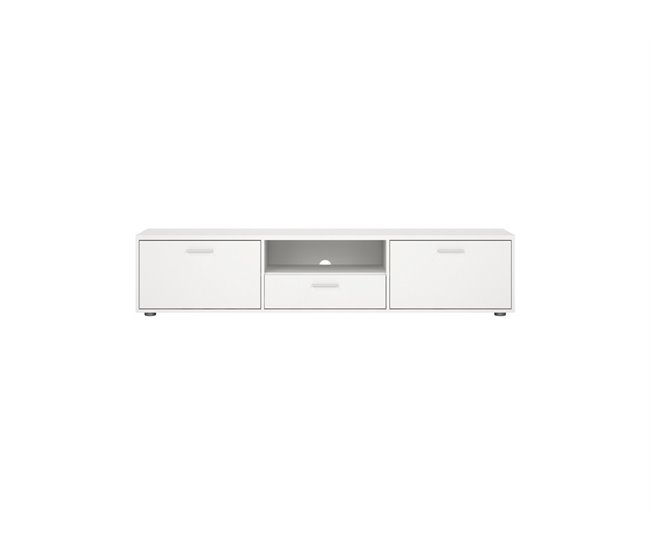 Mueble TV 177cm blanco MOKARIS Blanco