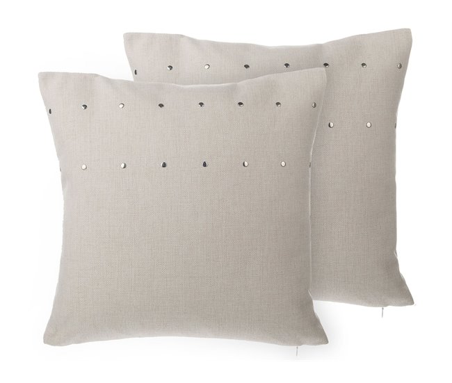 Beliani Cojín decorativo GAURA Beige