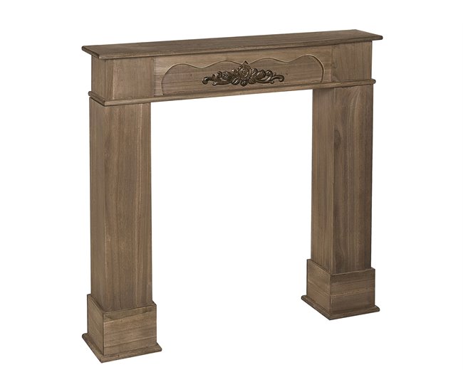 Beliani Repisa de la chimenea NARNIA Marron