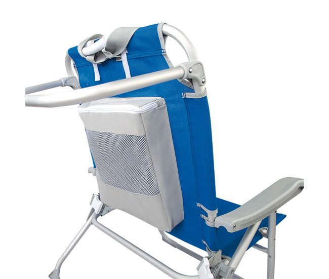 Aktive Pack 2 sillas playa XXL plegables y multiposición Azul
