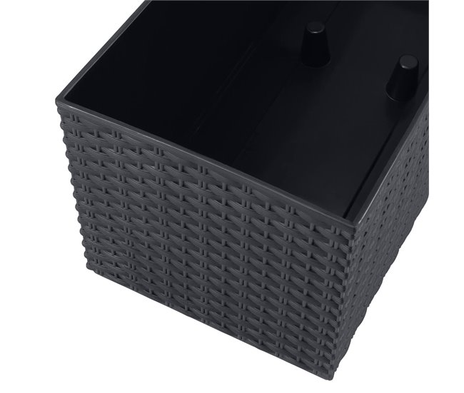 2 unidades de jardinera rectangular 17 litros Antracita