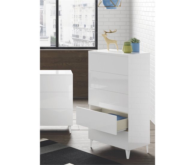Cajonera efecto madera Blanco