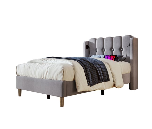 Camas individuales Gris