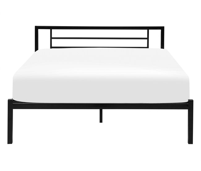 Beliani Cama Acero CUSSET 147x209 Blanco