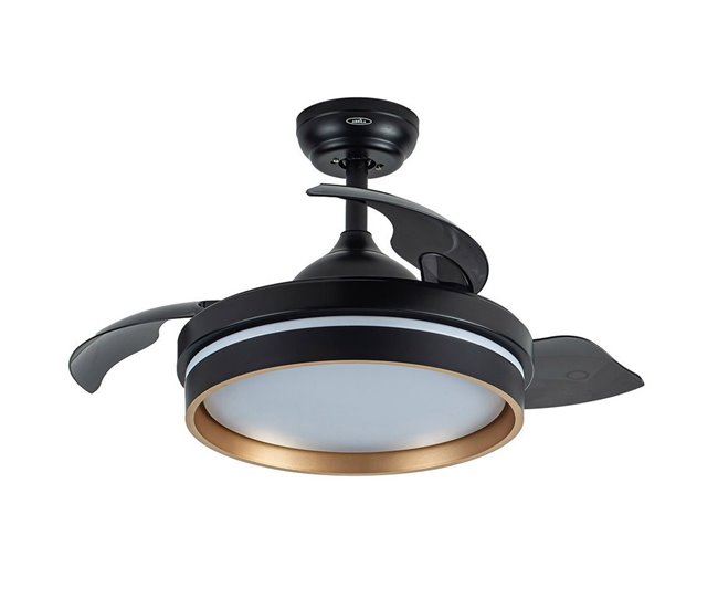 Ventilador De Techo Metal Serie Nalon Negro