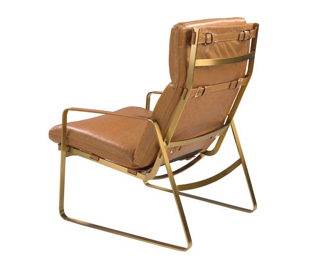 ANGEL CERDA Sillón piel camel Camel