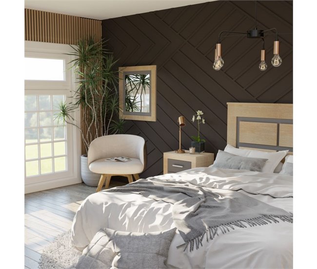 Dormitorio Kira 4C Plus 180x55 Marron