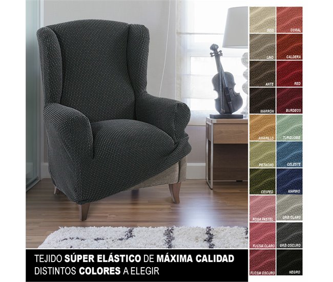 Funda para sillón orejero NIAGARA Gris Oscuro