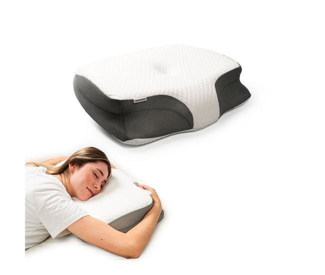 Almohada Cervical Ergonómica 3 en 1 Blanco