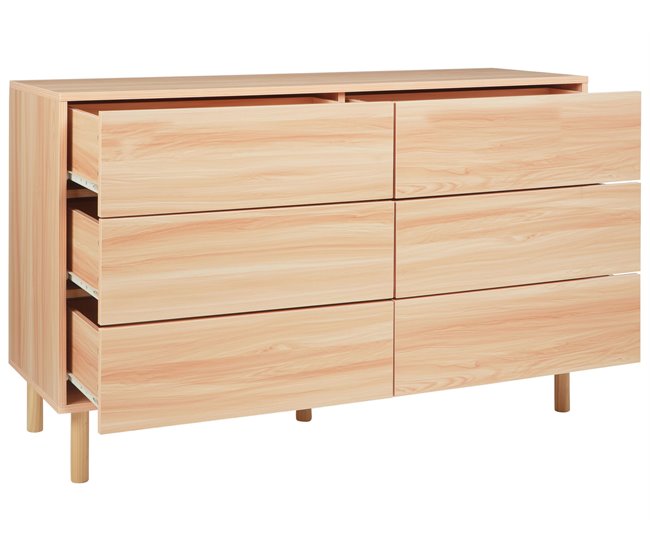 Beliani Cómoda SHARPE Marron Claro